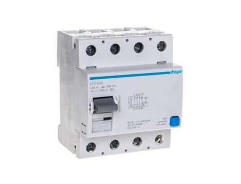 Wyłącznik różnicowoprądowy 4P 125A 0,3A typ AC CFC490