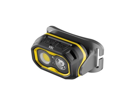 Latarka czołowa z sensorem KEL, 800 lm,2000 mAh, USB-C, IPX6, IK07