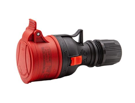 Gniazdo przenośne proste GPP 16/5 TYP B BLACK 921882