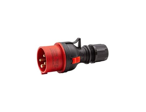 Wtyczka przenośna prosta WPP 16/4 TYP B BLACK 922083