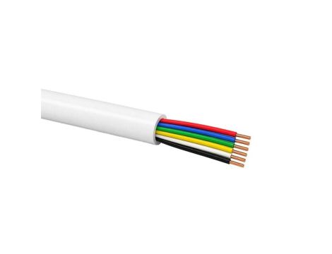 Przewód telekomunikacyjny alarmowy, domofonowy YTDY 6x0,5 LSOH B2ca 100m biały Q-LANTEC /100m/
