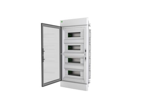 Rozdzielnica modułowa ELEGANT 4x12 PE+N podtynkowa dymny 2475-01