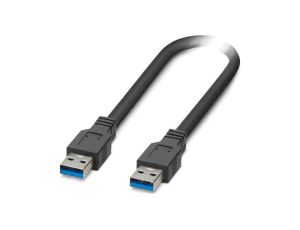 Kabel USB 3.2 Gen 1 USB A wtyk z obu stron 1,5m czarny Cu 1333153