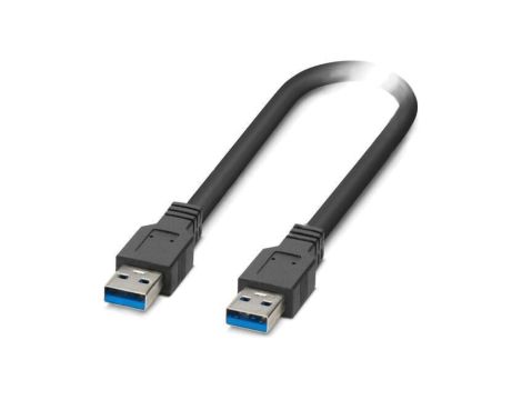 Kabel USB 3.2 Gen 1 USB A wtyk z obu stron 1,5m czarny Cu 1333153