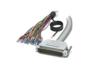 Kabel D-Sub 37pin wtyk przewody PVC Dł: 1m szary Żyła: Cu IP54 2926580
