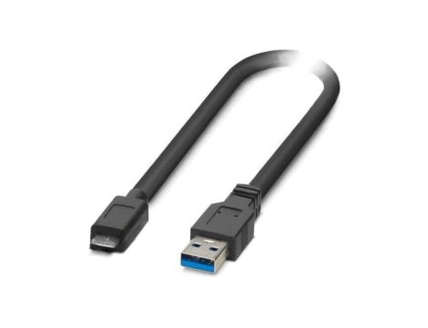 Kabel USB 3.2 Gen 1 USB A wtyk USB C wtyk 0,3m czarny Cu PVC 1333158