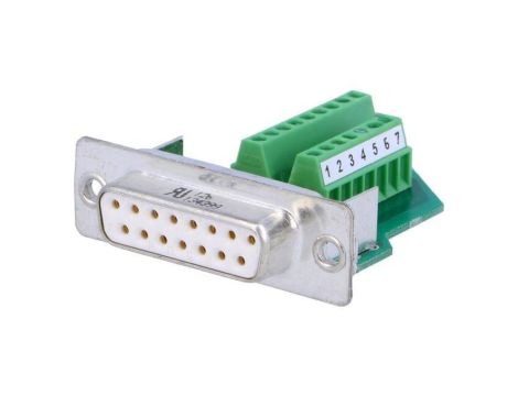 Złącze D-Sub PIN: 15 wtyk żeńskie na przewód proste 5A 60V 1688094