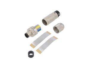 Złącze M12 wtyk PIN: 4 męskie 48V proste IP67 push-lock 4A 1424682