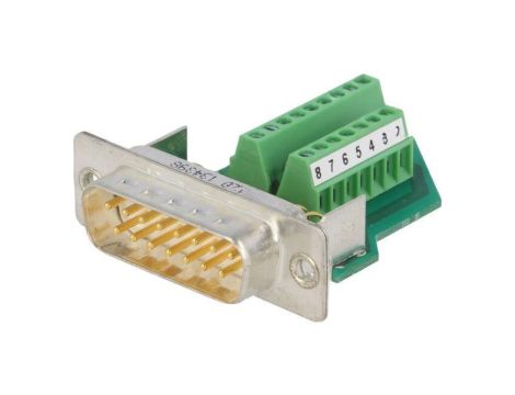 Złącze D-Sub PIN: 15 wtyk męskie na przewód proste 5A 60V 1688078