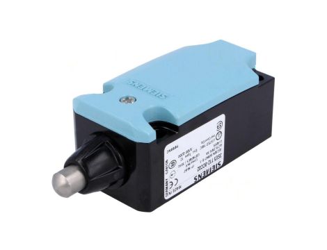 Wyłącznik krańcowy trzpień długi z konfiguracją wyjścia NO + NC max. 10A max. 250V DC, max. 400V AC IP66 3SE5112-0CC02