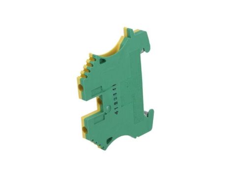 Złączka szynowa, 800V, zacisk śrubowy, żółto-zielony, wemid, TS35 1010000000