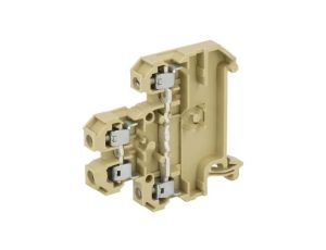 Złączka szynowa, 32A, 500V, zacisk śrubowy, beżowy, 4mm2, tory: 2 0590160000