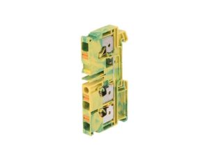 Złączka szynowa, zacisk sprężynowy, żółto-zielony, wemid, 6mm2 1991850000