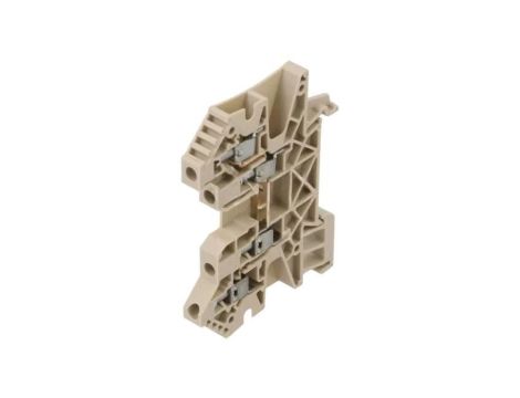 Złączka szynowa, 32A, 800V, zacisk śrubowy, beżowy, 4mm2, tory: 1 1905060000