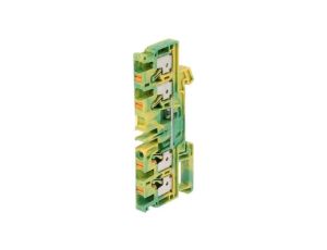 Złączka szynowa, zacisk sprężynowy, żółto-zielony, wemid, 4mm2 2051560000