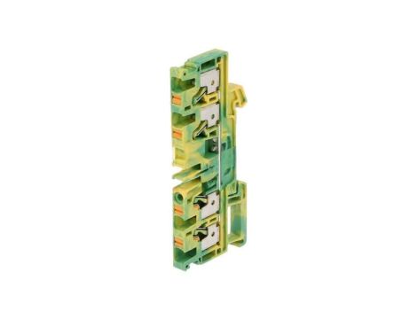 Złączka szynowa, zacisk sprężynowy, żółto-zielony, wemid, 4mm2 2051560000