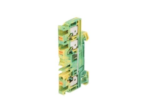 Złączka szynowa, zacisk sprężynowy, żółto-zielony, wemid, 4mm2 2051410000