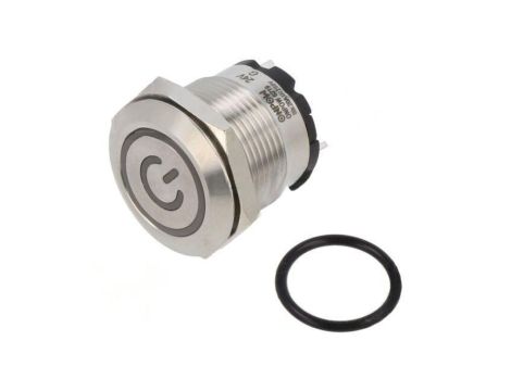 Przełącznik: wandaloodporny Poz: 2 SPST-NO 20A/220VAC IP40 ONPOW6219F-10ZET/J/G/24V/S (SHORT PINS)