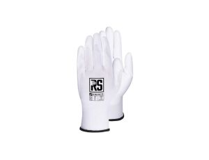 Rękawice nylon + poliuretan ULTRA TEC (rnypo) biała R.10