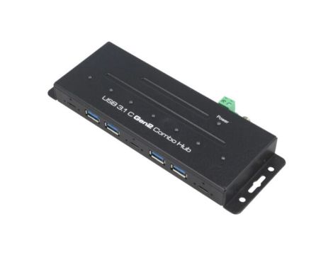 Hub USB, przemysłowa, USB 3.1, mocowany na blacie,PnP, 10Gbps UA0319