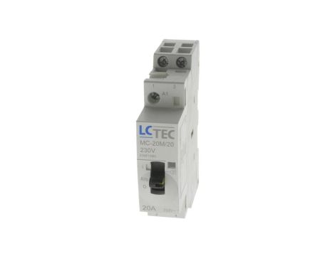 Stycznik modułowy z przełącznikiem 1M 20A 2NO 230V DZ MC-20M LC 496275