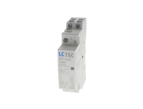 Stycznik modułowy 230V AC 50Hz 16A 1M 2P 2Z MC-16/20