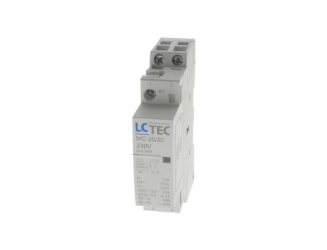 Stycznik modułowy 230V AC 50Hz 25A 1M 2P 2Z MC-25/20