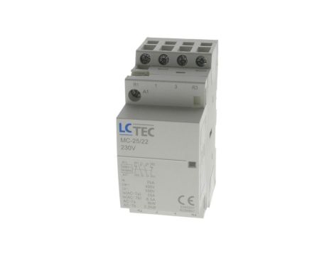 Stycznik modułowy 230V AC 25A 2M 4P 2Z 2R MC-25/22