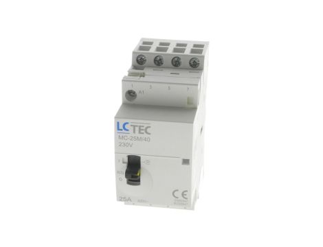 Stycznik modułowy z przełącznikiem 230V AC 25A 2M 4P 4Z MC-25M/40