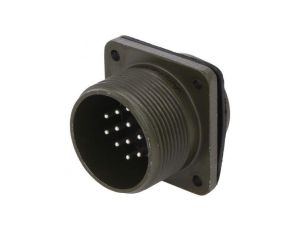 Złącze okrągłe gniazdo kołnierz (4 otwory) na panel -PIN 14 DS3102A 20-27P