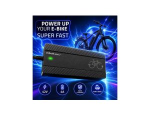 Qoltec Szybka Ładowarka do roweru skutera elektrycznego 36V 42V 4A wtyczka Bosch + kabel zasilający