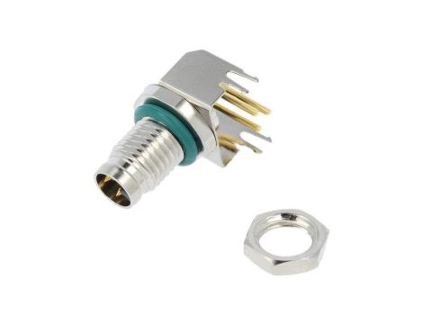 Złącze M8, męskie, PIN:3, gniazdo, kątowe 90, 60V M8AS-03PMMR-SF8001