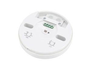 Czujnik ruchu automatyczny PIR, detektor natynkowy okrągły 1000W 230V 360st. o zasięgu działania do 8m biały BEMKO