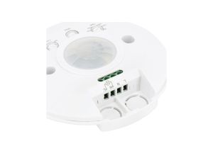 Czujnik ruchu automatyczny PIR, detektor natynkowy okrągły 1000W 230V 360st. IP20 o zasięgu działania do 6m biały BEMKO