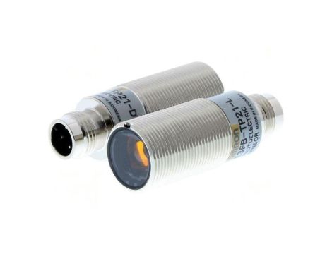 Czujnik fotoelektryczny, PNP, nadajnik-odbiornik, M12 męski, M18, 20m, IP67 E3FB-TP21