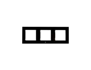 Shelly Frame for Wall Switch Black 3-krotna - ramka montażowa do włączników ściennych