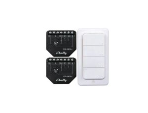Shelly Shutter 2 szt. + BLU RC Button 4 - pilot scen 4-przyciskowy AC/DC/24V DC/16A WiFi/Bluetooth