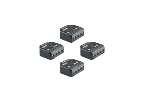 Shelly 2PM Gen4 4 szt. - 2-kanałowy przekaźnik do puszkowy z pomiarem energii 110-240 V / 24 VDC WiFi/Bluetooth