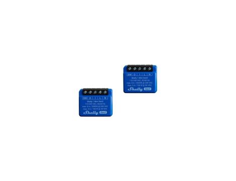 Shelly 1 Mini Gen3 2 szt. - mini przekaźnik dopuszkowy 8A WiFi/Bluetooth