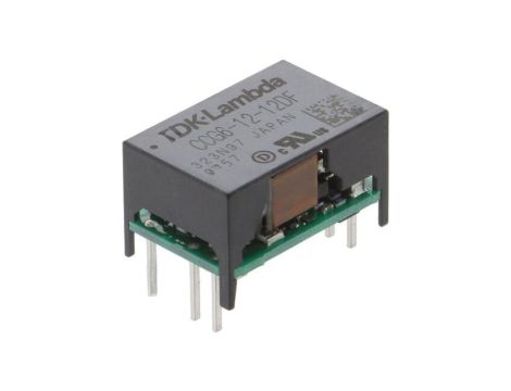Przetwornica DC/DC, 6W, 0,25A, 0,25A, 4,5...18V DC, 12V DC, -12V DC, CCG6-12-12DF
