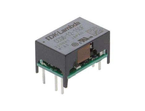 Przetwornica DC/DC, 6W, 0,2A, 0,2A, 4,5...18V DC, 15V DC, -15V DC, CCG6-12-15DF