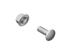 BAKS Śruba SGK M6x12 mm z łbem grzybkowym + nakrętka 100szt