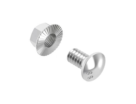 BAKS Śruba SGKF M6x12 mm z łbem grzybkowym + nakrętka 100szt