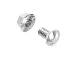 BAKS Śruba SGKM M6x16 mm z łbem grzybkowym + nakrętka 100szt