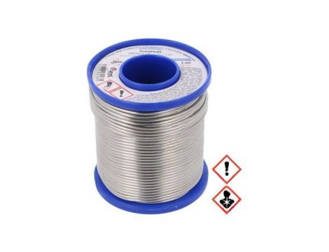 Cyna ołowiowe, Sn60Pb40, 2mm, 1000g, szpula, 190C, 2,5 SN60PB40-SW26/2.5 Ø 2.00 MM 1 KG