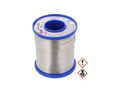 Cyna ołowiowe, Sn60Pb40, 1mm, 1000g, szpula, 190C, 2,5 LC60-FSW26 1.00MM 1KG