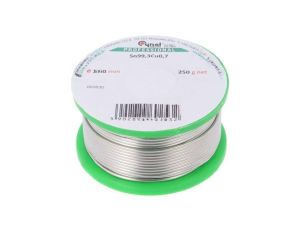 Cyna bezołowiowe, Sn99,3Cu0,7, 1,5mm, 250g, szpula, 227C SN99,3CU0,7-BT 1.50 250G