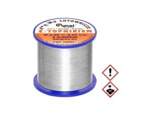 Cyna ołowiowe, Sn60Pb40, 1mm, 250g, szpula, 190C, 2,5 LC60-SW26 250G
