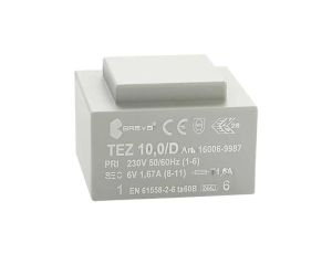 Transformator zalewany 10VA 1,667A 230VAC 6V 16006-9987