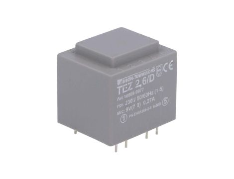 Transformator zalewany 2,5VA 278mA 230VAC 9V 16009-9977